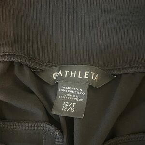 Athleta Black Straight Leg Pants